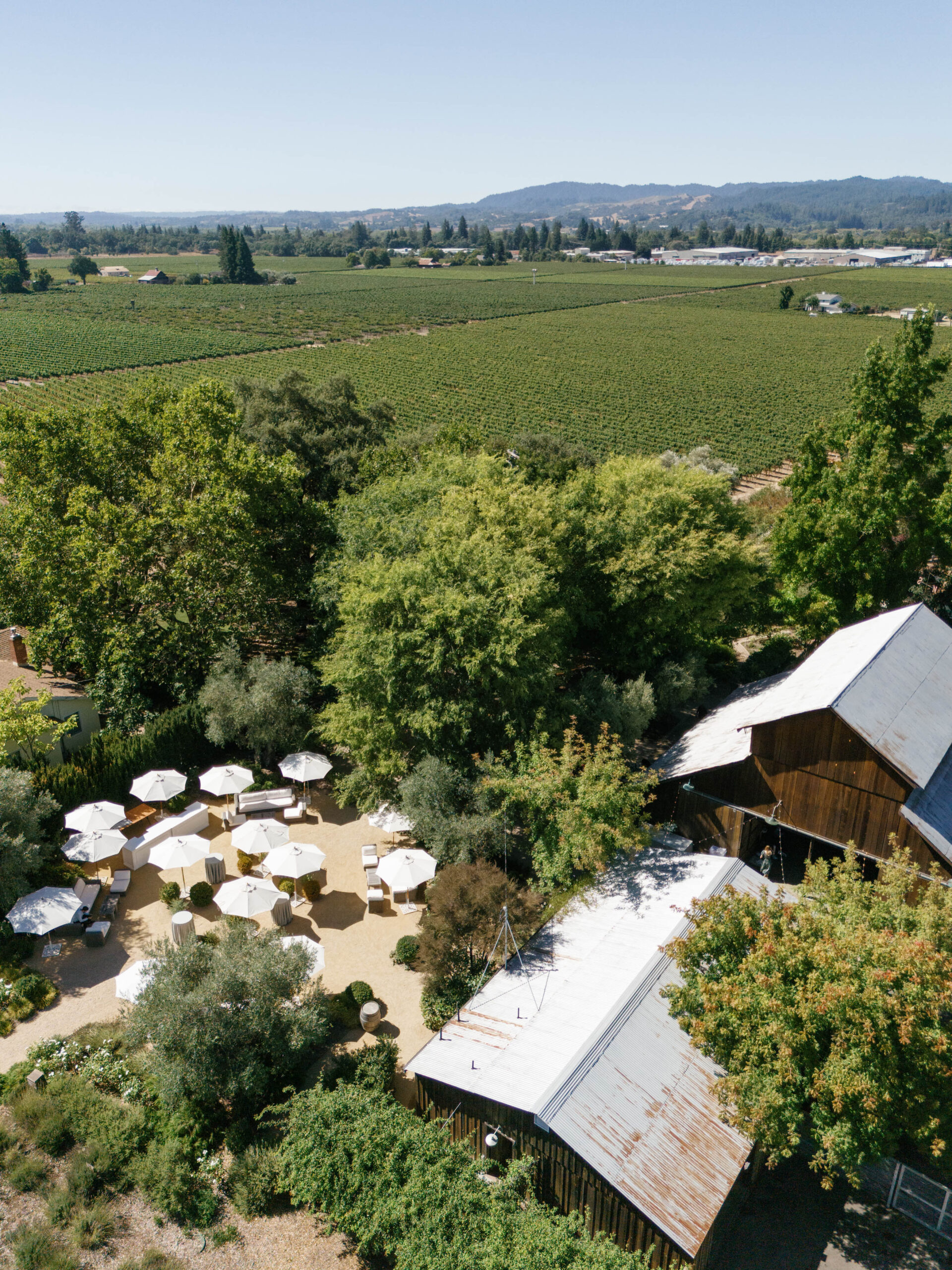 Cropped photo of the exterior of the top floor of an old stone building.